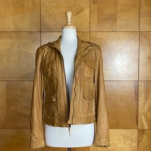 lucky brand leather jacket
